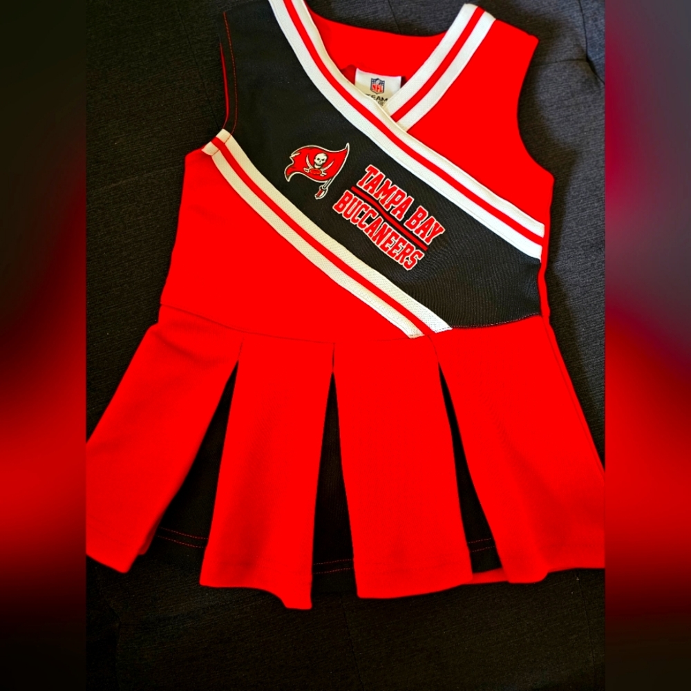 Little girl Tampa Buccaneers cheerleader dress